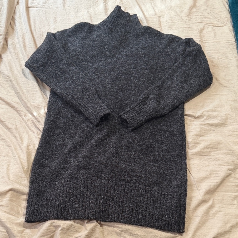 Fashion Nova Charcoal Long Sleeve turtleneck sweater Dress